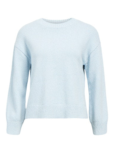 Object naisten neulepusero Objsima L/S Lo Knit Pullover Noos, Winter Sky