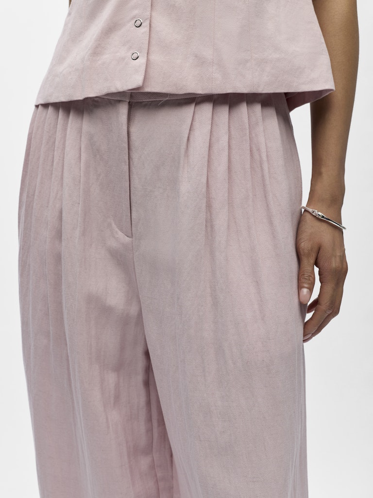 Object naisten housut OBJMolly HW Lo Pant Noos, Pale Lilac