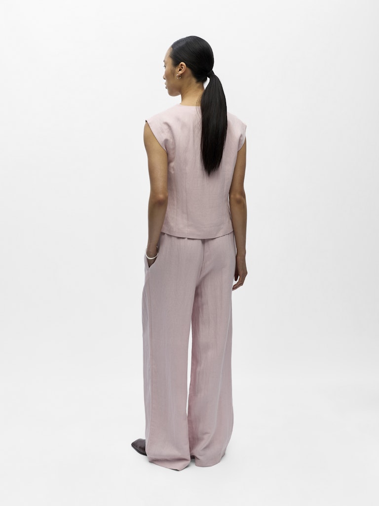Object naisten liivi OBJMolly S/L RE Waistcoat 144, Pale Lilac