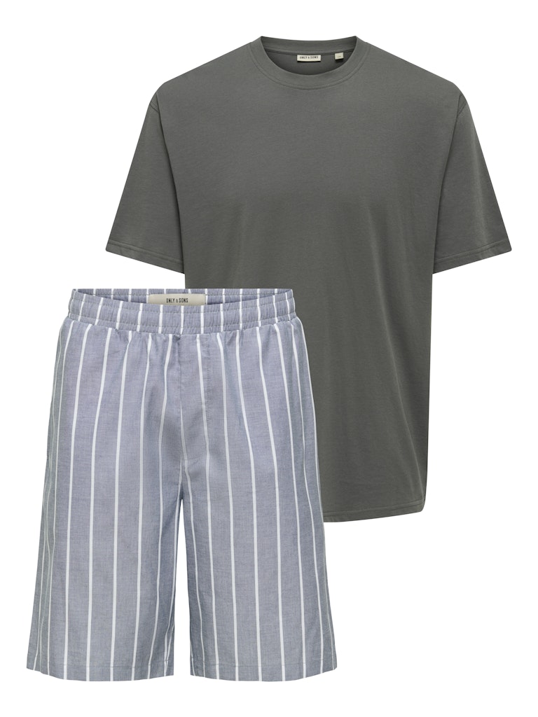 Only and Sons pyjamasetti, ONSBILLIE SHORTS LOUNGE GIFTBOX Pageant Blue