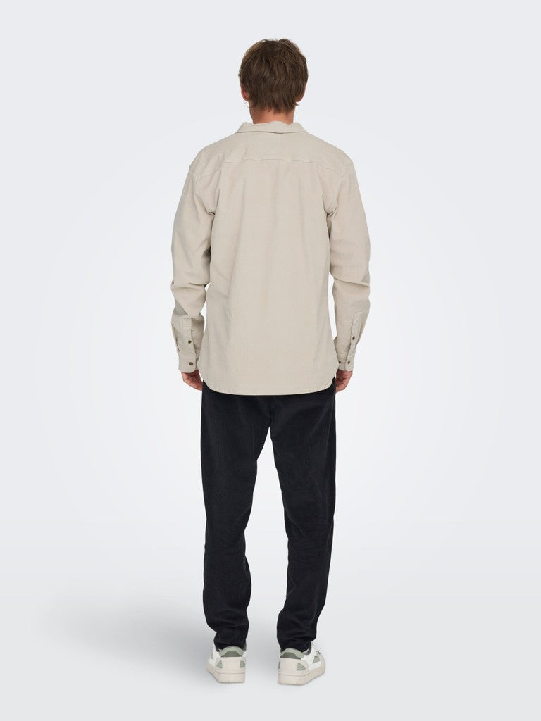 Only & Sons miesten kauluspaita Michael, Silver Lining