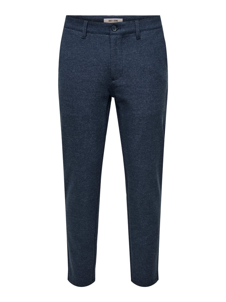 Only and Sons miesten housut Onsmark Slim Brush Pique, Blue Nights