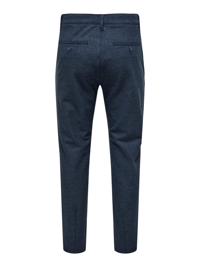 Only and Sons miesten housut Onsmark Slim Brush Pique, Blue Nights