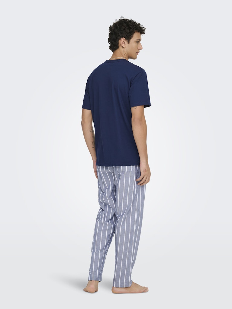 Only and Sons miesten pyjamasetti ONSBILLIE PANT LOUNGE GIFTBOX, Pageant Blue