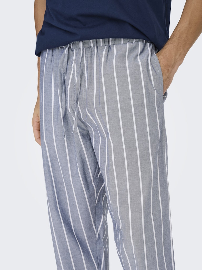 Only and Sons miesten pyjamasetti ONSBILLIE PANT LOUNGE GIFTBOX, Pageant Blue