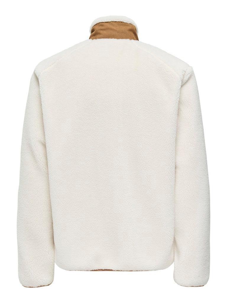 Only and Sons teddy-takki K Dallas Sherpa, corduroy white