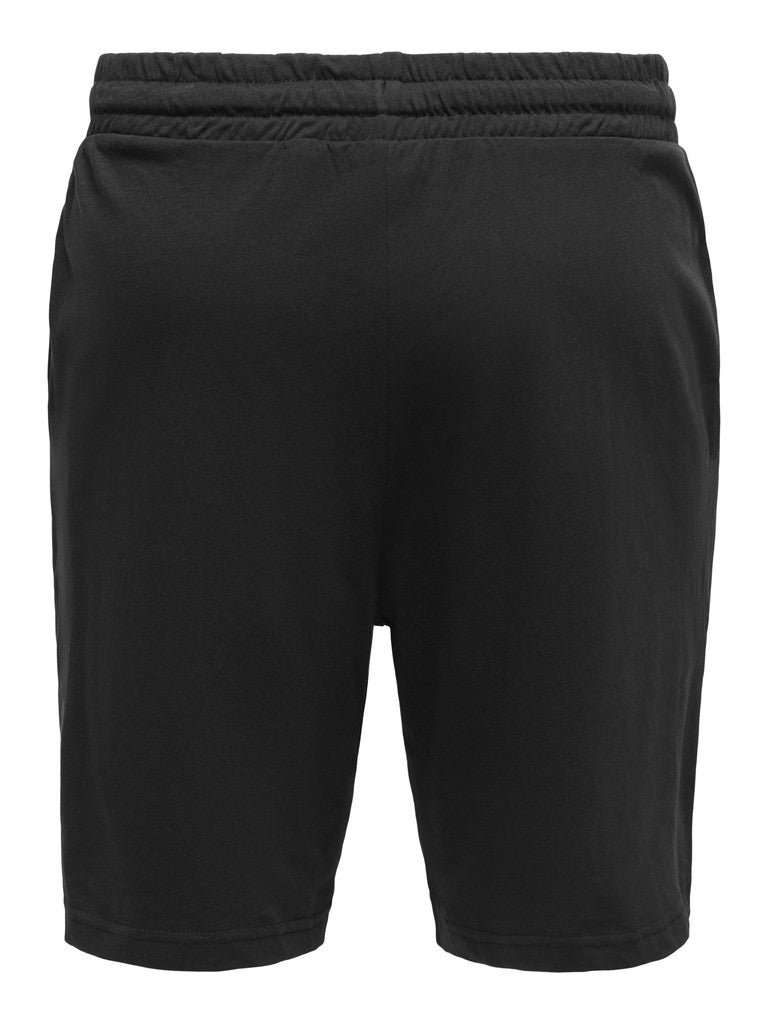 Only and Sons miesten collegeshortsit Basic, musta