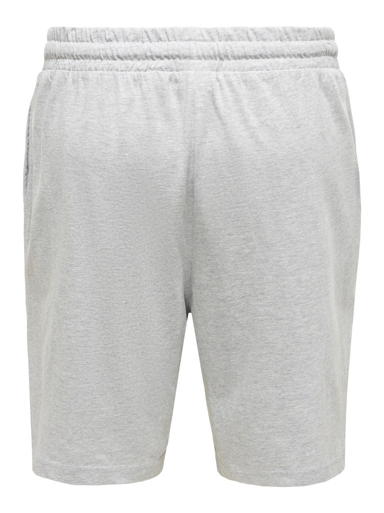 Only & Sons miesten collegeshortsit Badic, Light Grey Melange