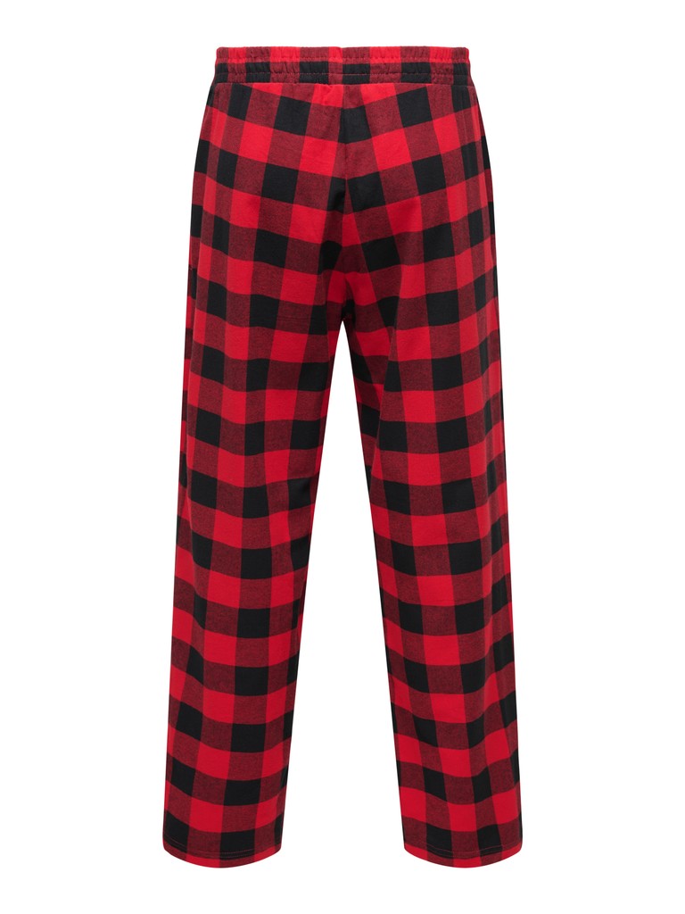 Only and Sons miesten pyjamahousut ONSStrib Woven Pant, Ribbon Red