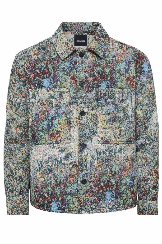 Only and Sons miesten paitatakki Cassel, Dark Blue Denim Pain