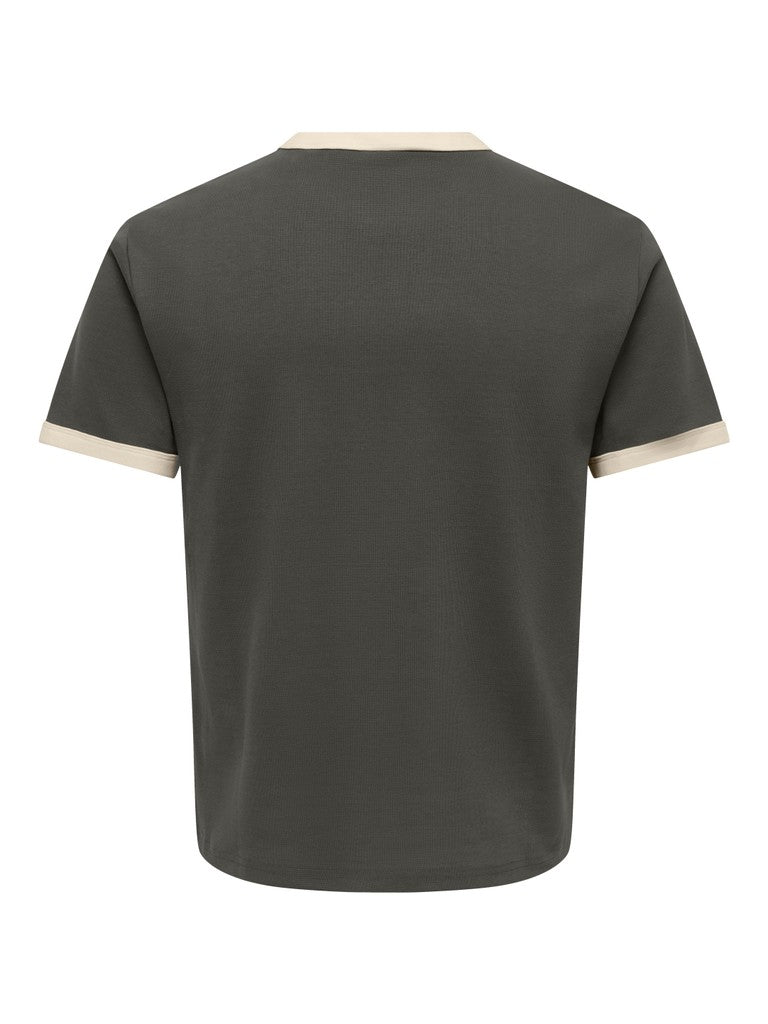 Only & Sons miesten T-paita Onswillo Reg SS Tee, Beluga Antique White
