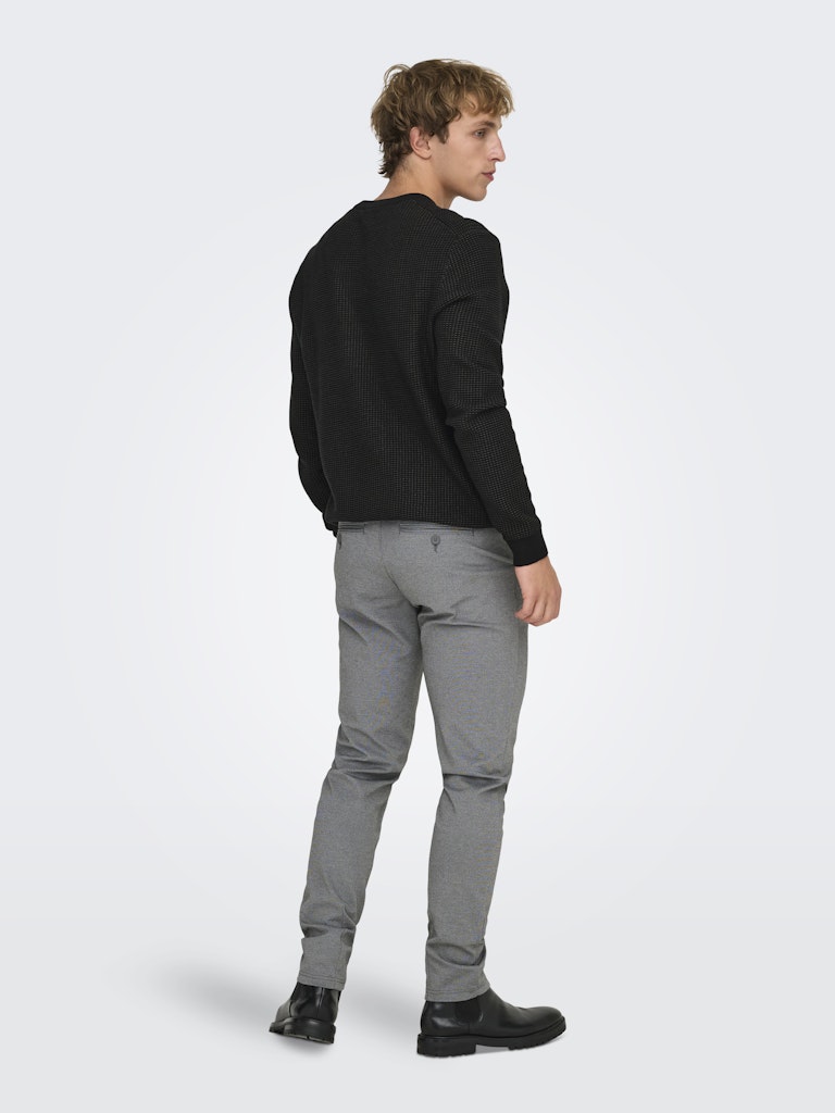 Only and Sons Miesten Housut, Mark Pant Medium Grey Melange