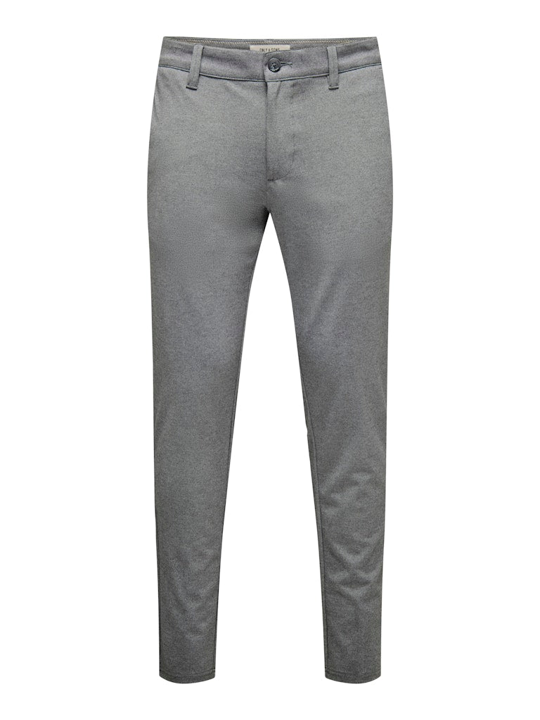 Only and Sons Miesten Housut, Mark Pant Medium Grey Melange