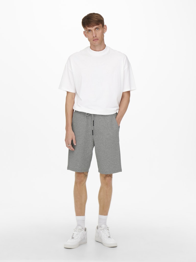 Only and Sons Miesten Collegeshortsit CERES LIFE SWEAT SHORT Keskiharmaa