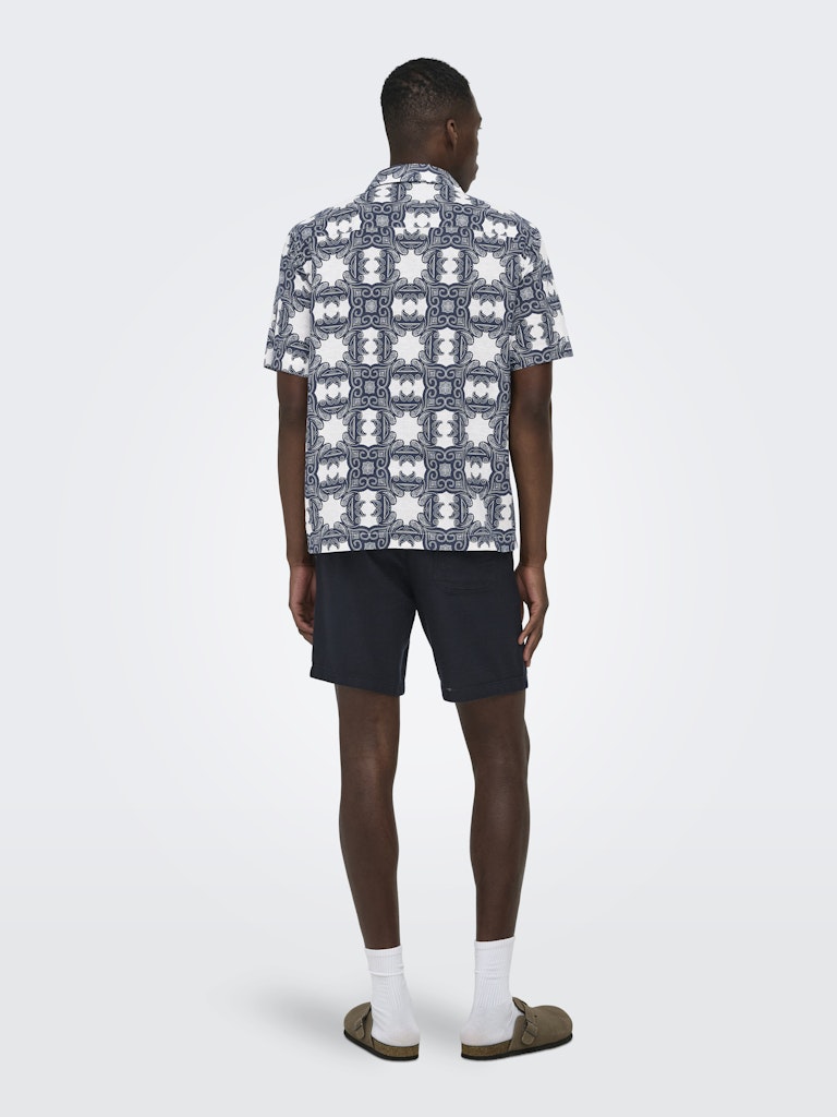 Only and Sons miesten kauluspaita ONSCaiden, Gardenia Blue Nights