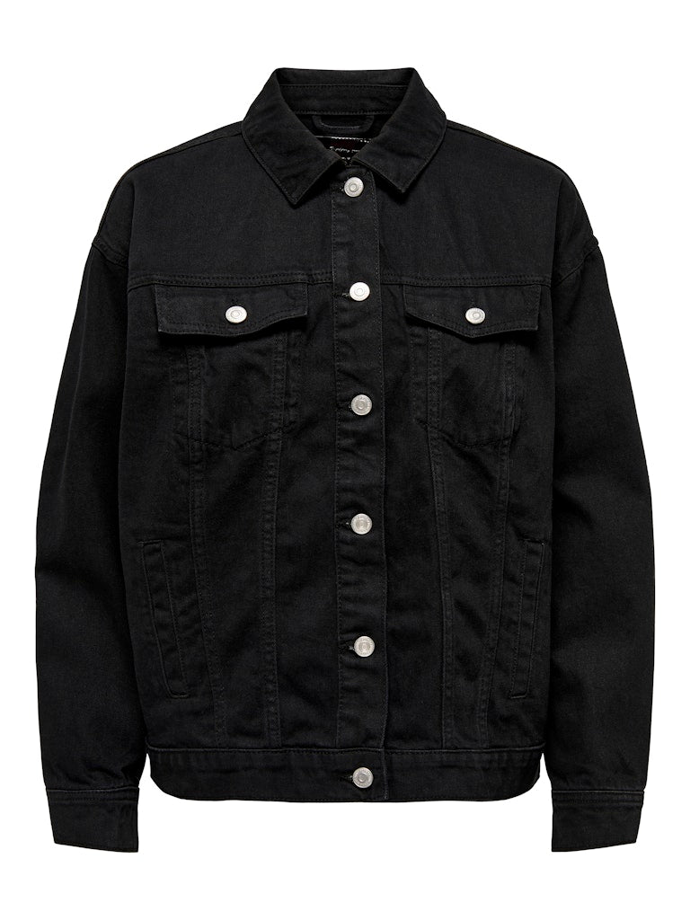 Only and Sons miesten farkkutakki Zach Box Pim Denim Jacket, musta