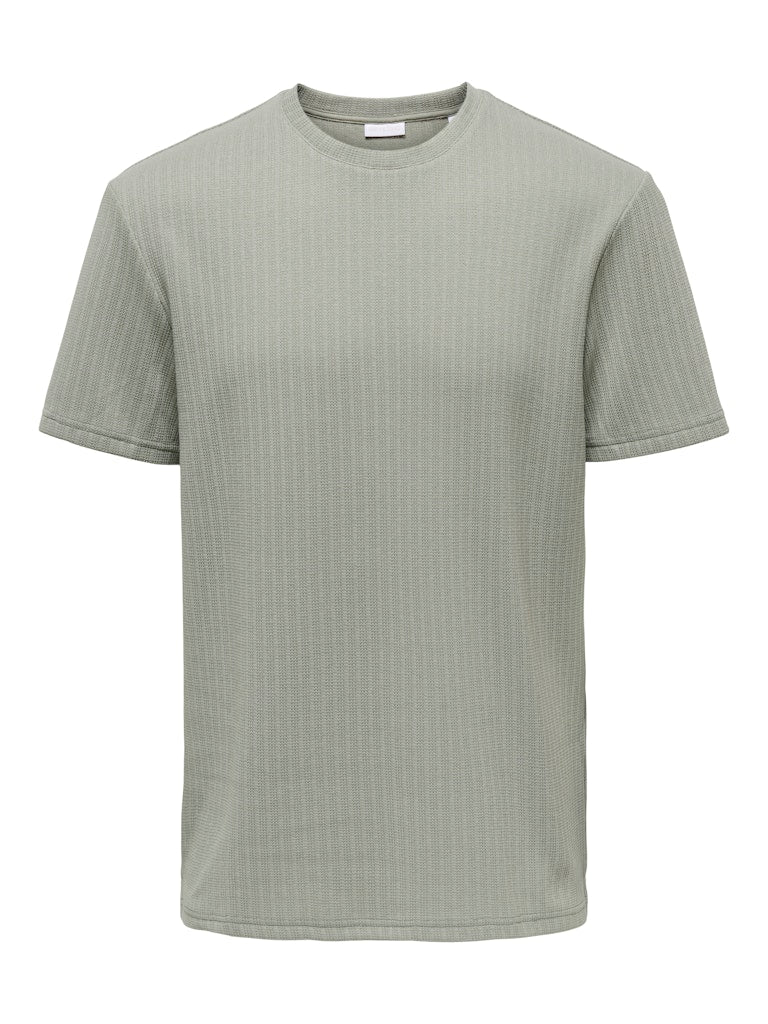 Only and Sons miesten t-paita Konstrey Life Reg SS Frml Tee Noos, Laurel Oak