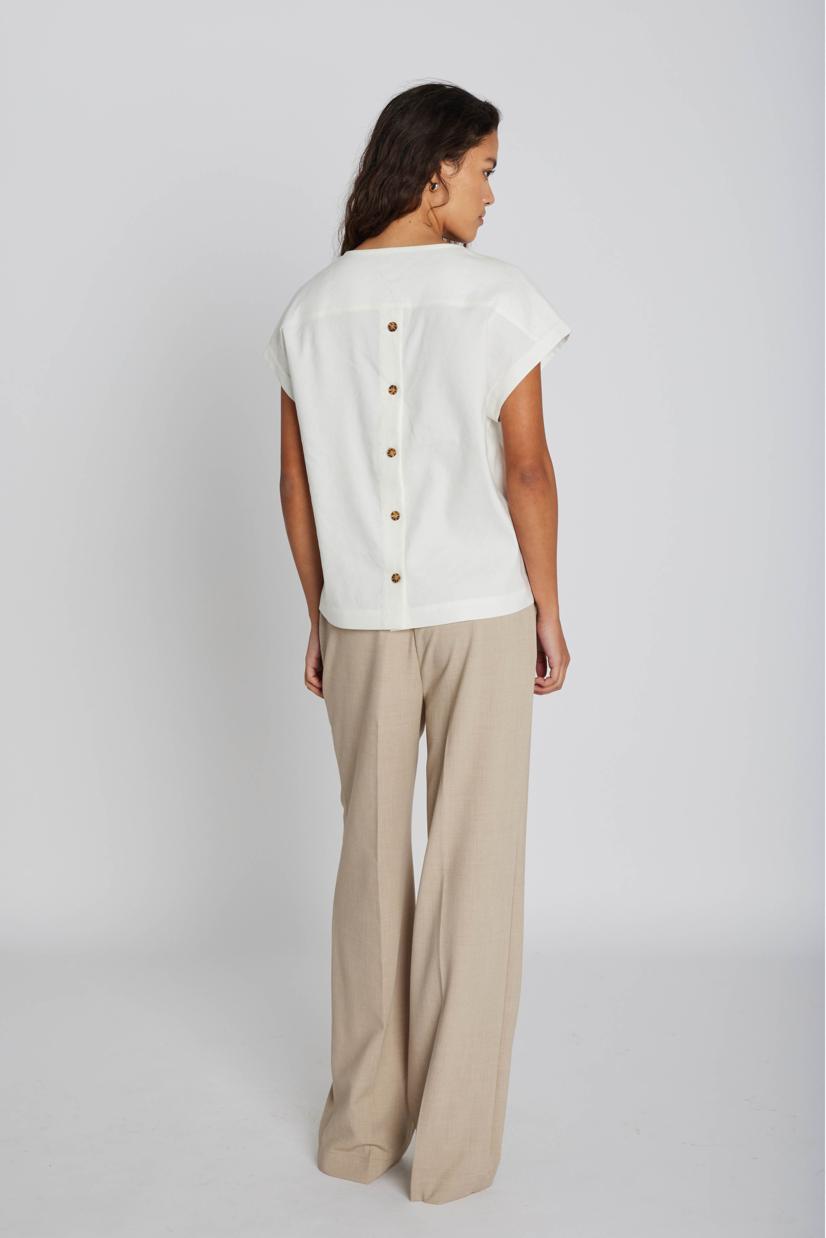 Philosophy Blues Original naisten suorat housut PBO, vaalea beige