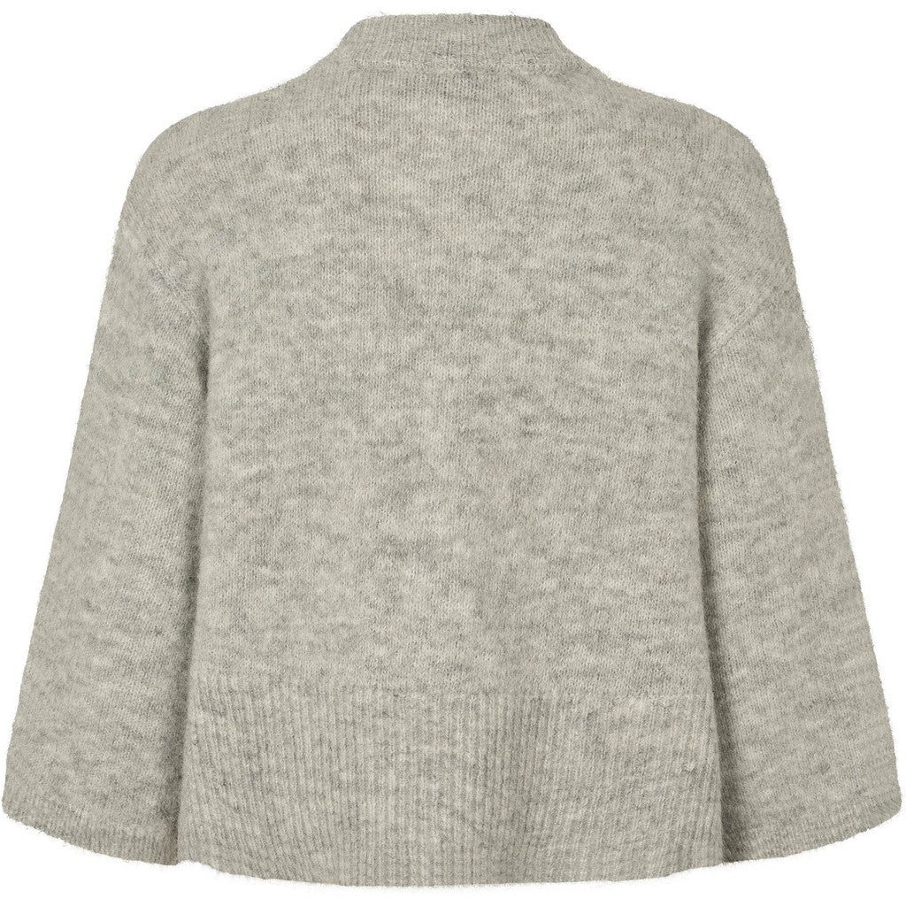Philosophy Blues Original naisten neuletakki Andrea Knit Cardigan, vaaleanharmaa meleerattu