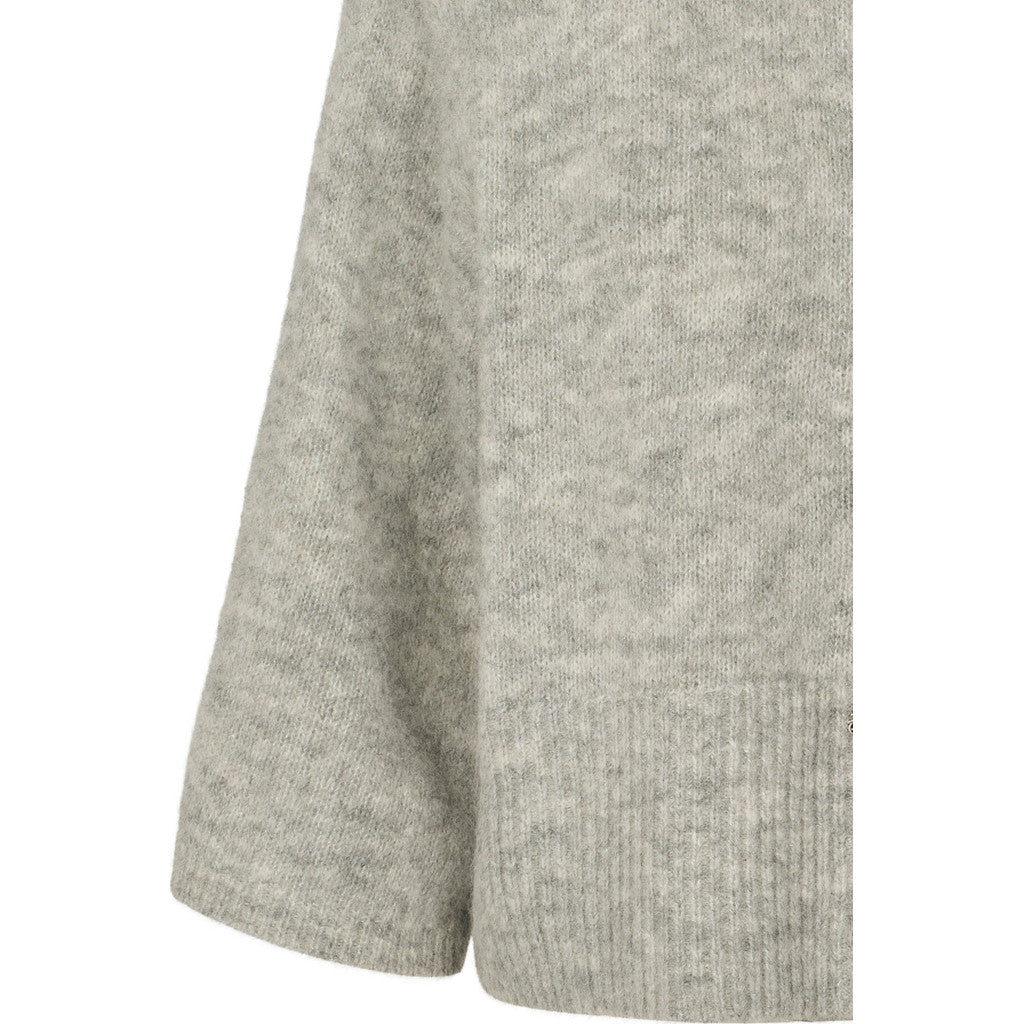 Philosophy Blues Original naisten neuletakki Andrea Knit Cardigan, vaaleanharmaa meleerattu