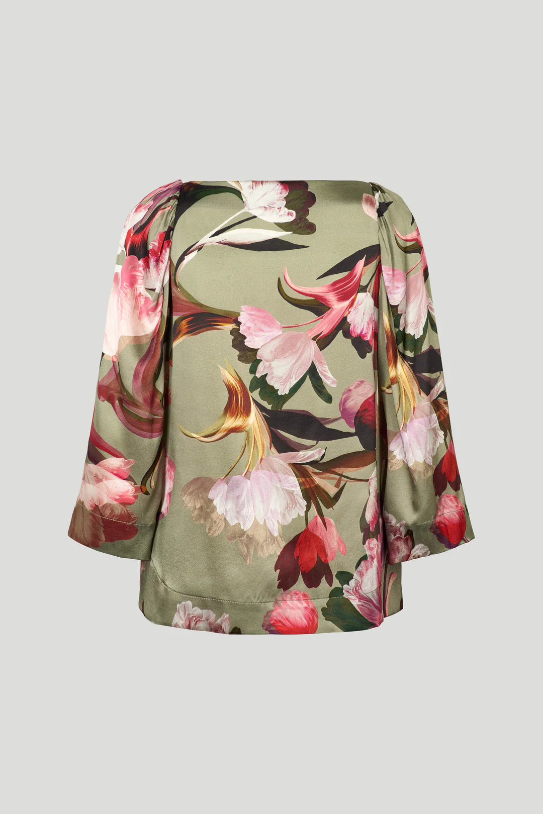 Philosophy Blues Original naisten pusero Celia Silk Blouse, kuosi, vihreä