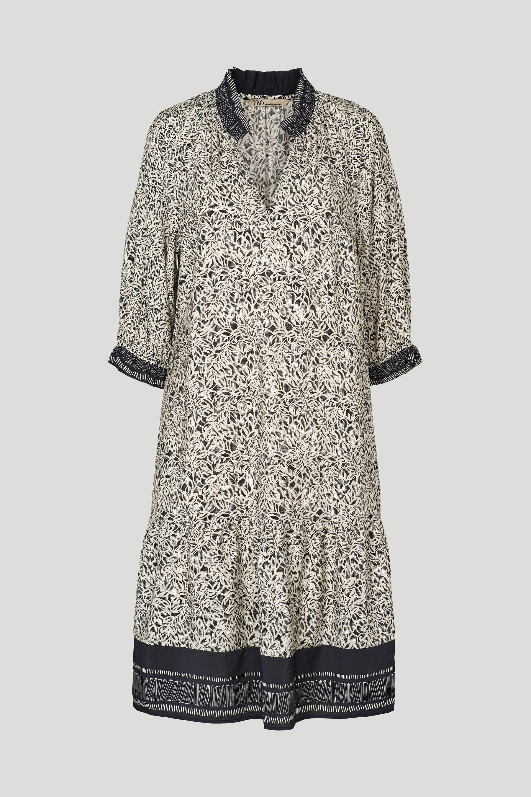 Philosophy Blues Original naisten mekko Gabby Dress, mustavalkoinenGABBY DRESS MUSTAVALKOINEN