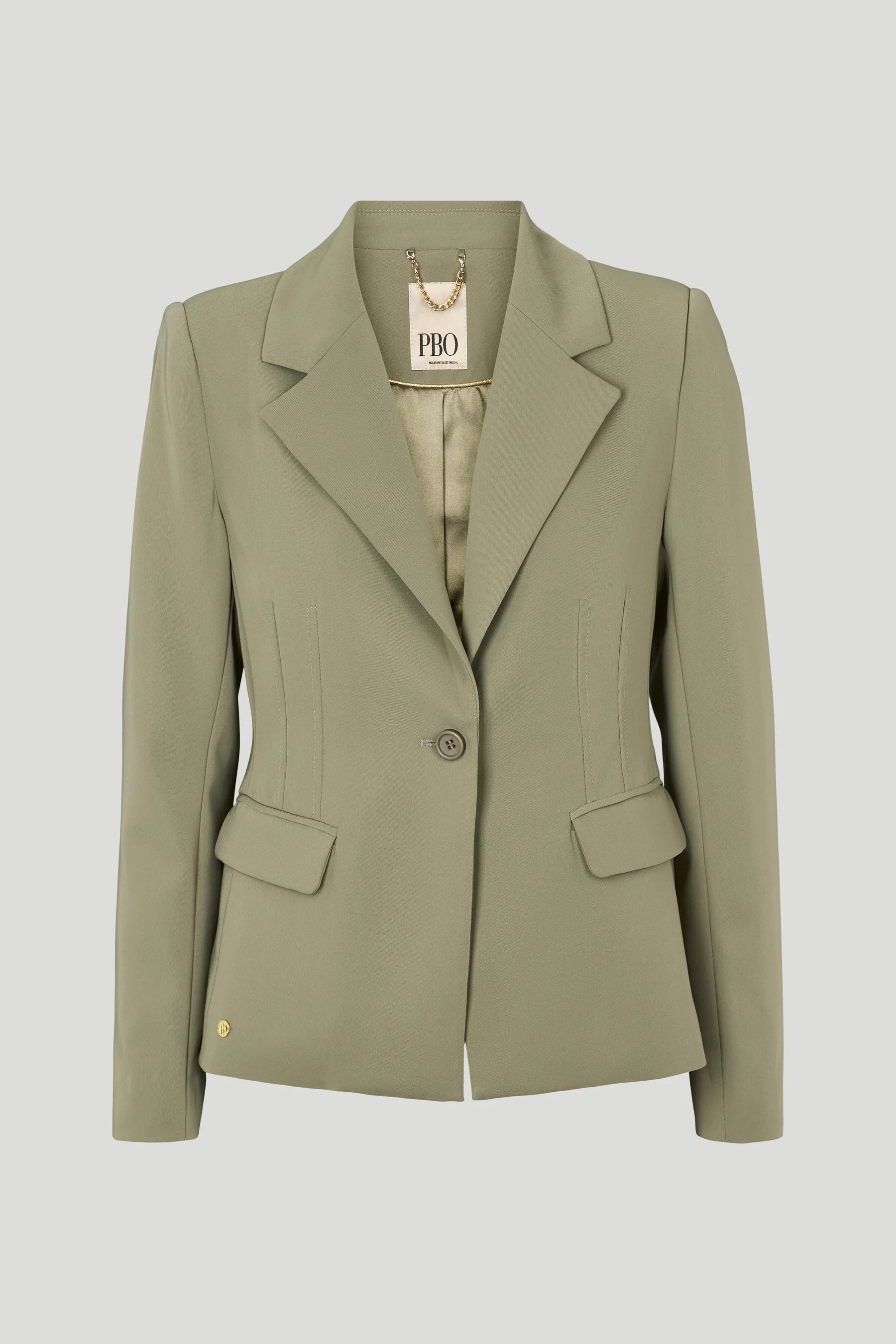 Philosophy Blues Original naisten bleiseri Verato Short Blazer, vaalea armeijanvihreä