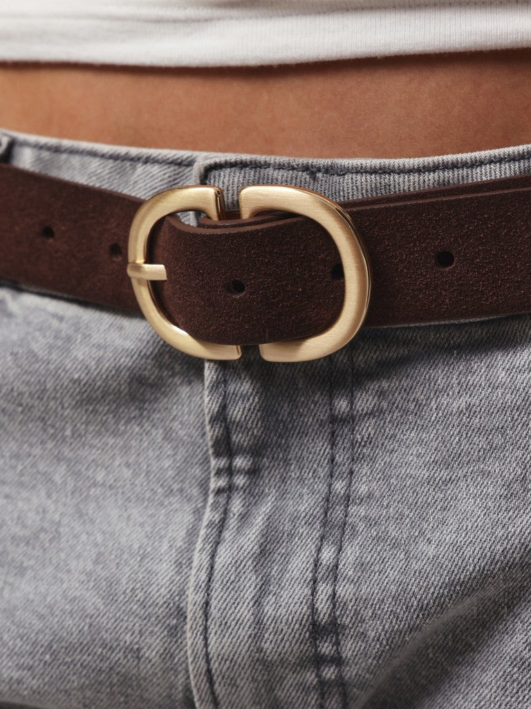 Pieces naisten vyö Pcjuva Suede Belt, Hot Fudge