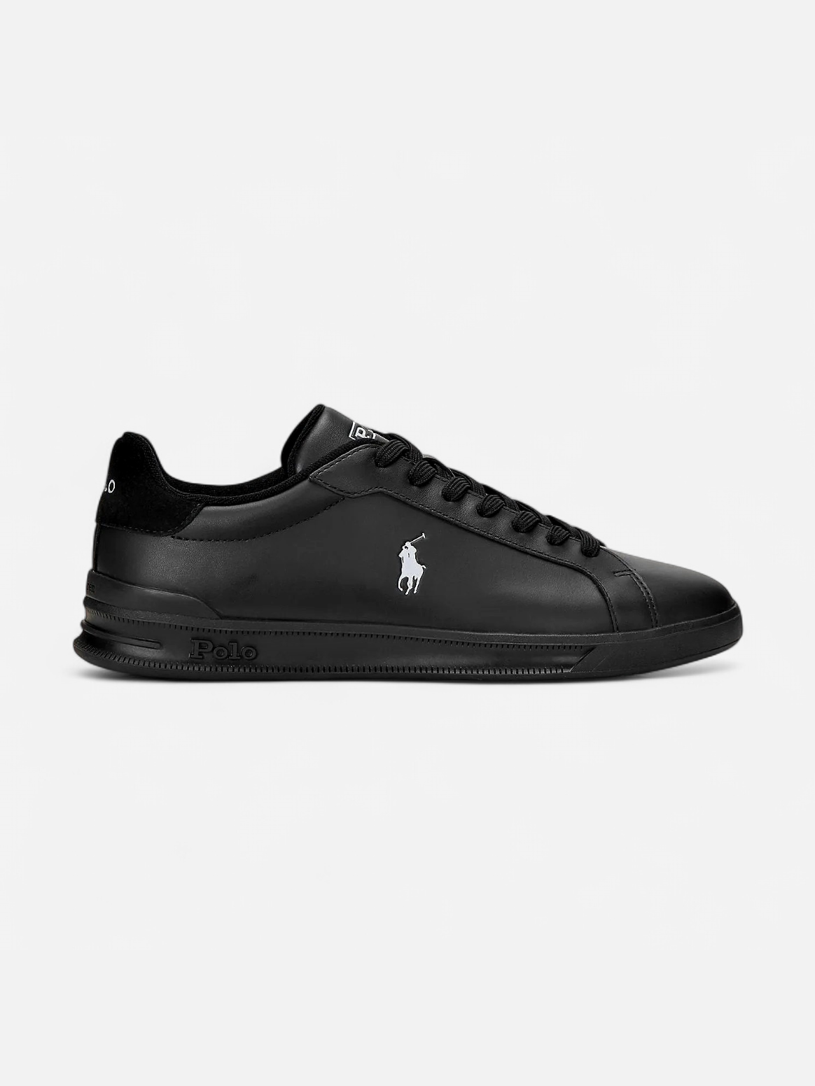 Polo Ralph Lauren miesten tennarit HRT CRT II Leather Sneaker, musta - Kekäle.fi