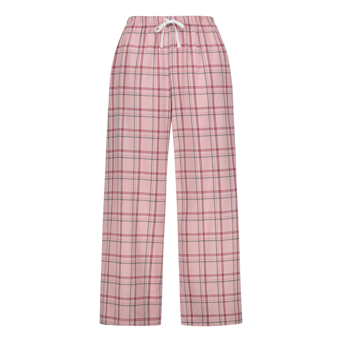 Klement naisten pyjamahousut Kia ruutuhousu, vaaleanpunainen