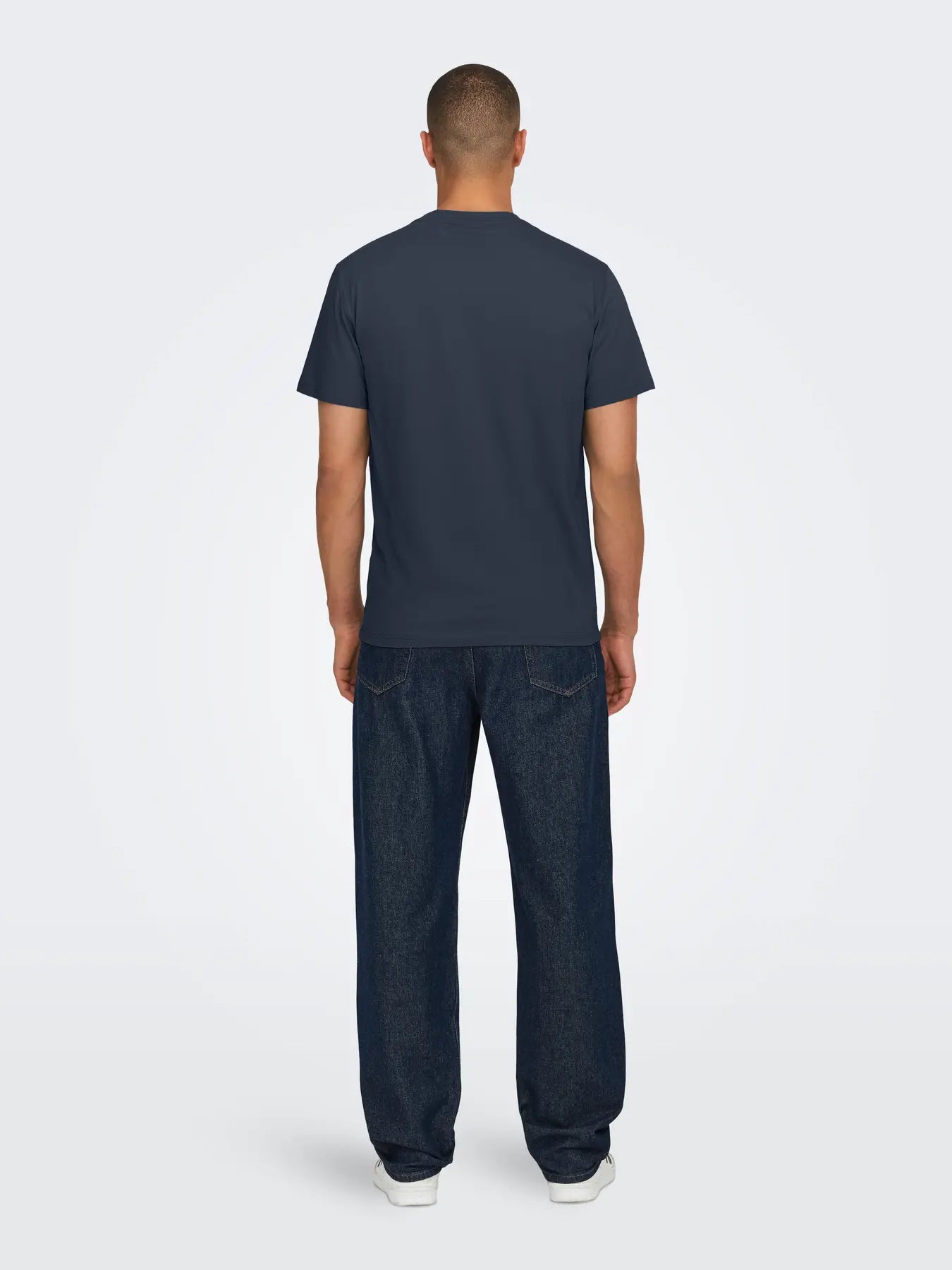 Only and Sons miesten T-paita Onsmax Life Ss Stitch Tee Noos, Blue Nights