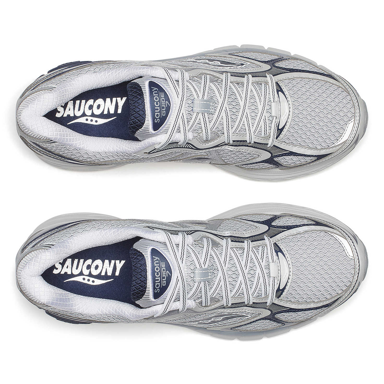 Saucony miesten lenkkarit Guide 7, valkopohjainen kuosi