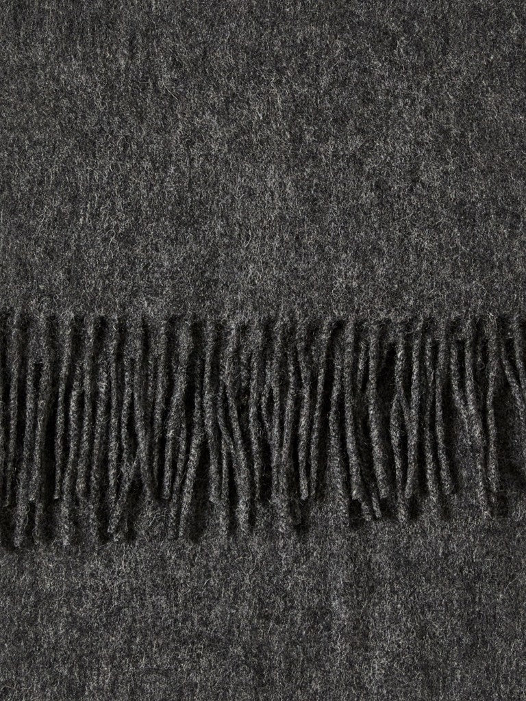 Selected miesten huivi Tope Wool Scarf, Medium Grey Melange