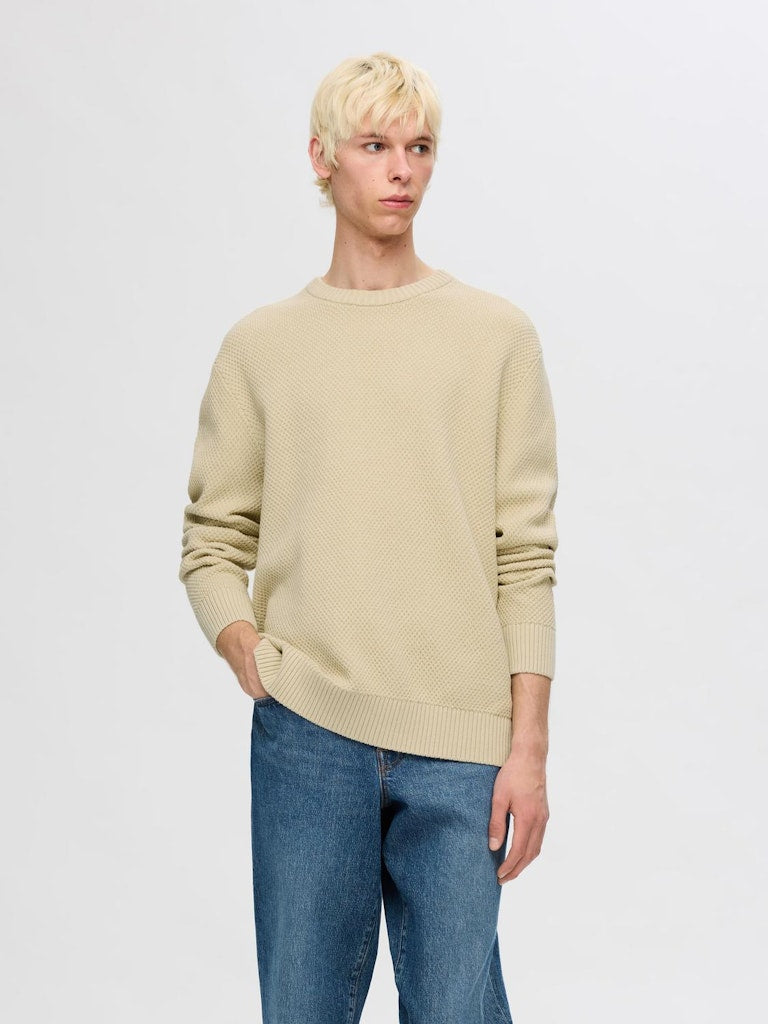 Selected miesten neule K Henny, Putty