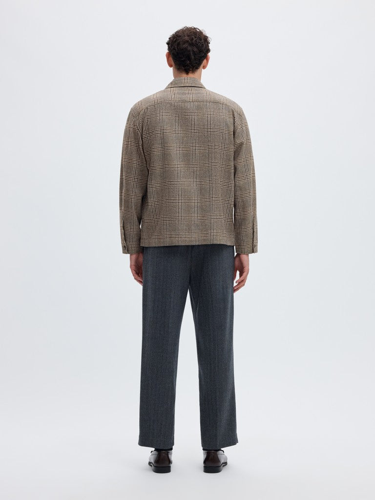 Selected miesten paitatakki Checkered Overshirt, Delicioso Mix