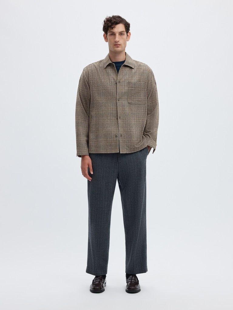 Selected miesten paitatakki Checkered Overshirt, Delicioso Mix