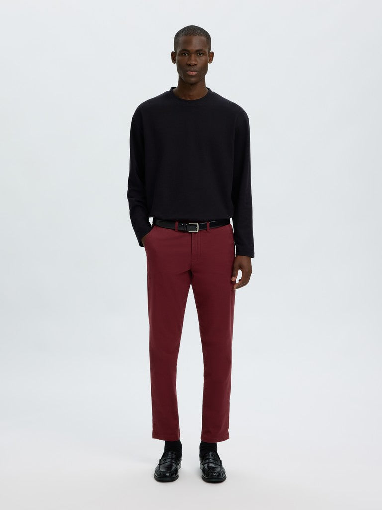 Selected miesten housut Miles, Tawny Port
