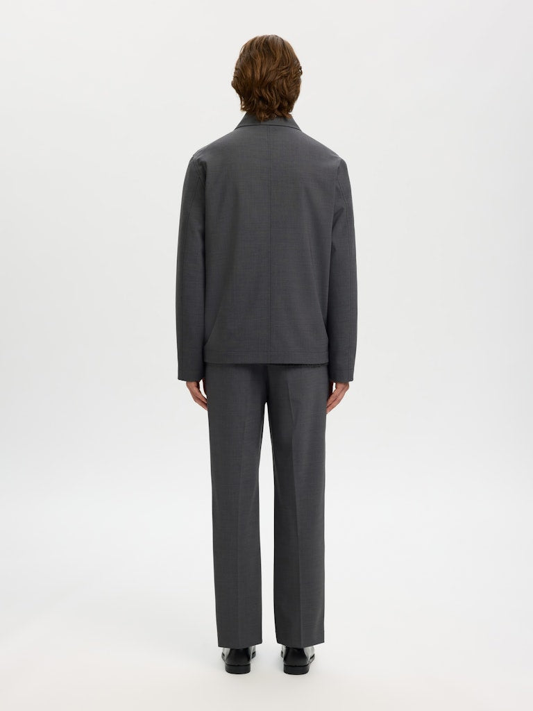 Selected miesten paitatakki SLHRELAX-MAGS HYBRID OVERSHIRT BLAZER EX, Asphalt