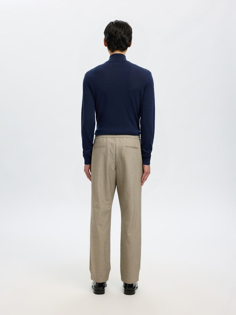 Selected miesten housut SLH196-Straight Robert String Pant, Sand