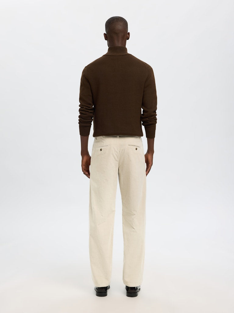 Selected miesten vakosamettihousut K STRAIGHT MILES CORD PANT NOS, Moonstruck