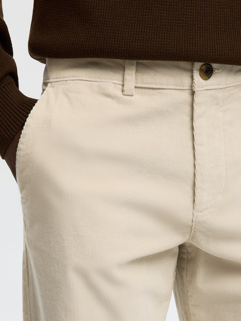 Selected miesten vakosamettihousut K STRAIGHT MILES CORD PANT NOS, Moonstruck