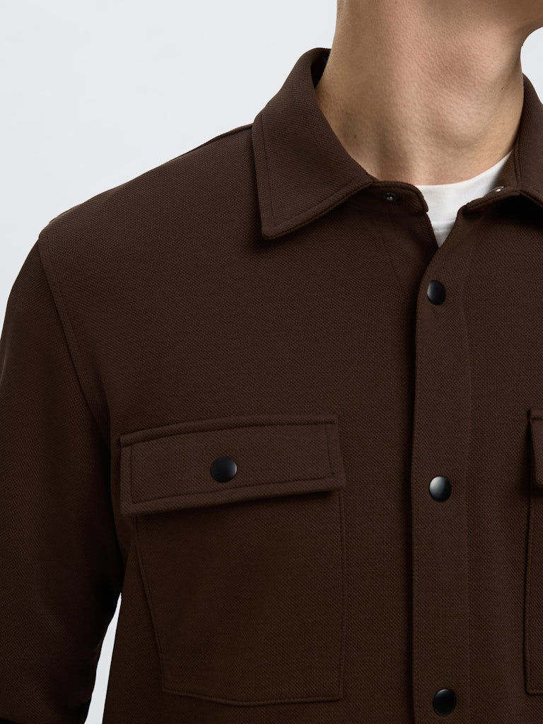 Selected Miesten Paitatakki Jackie Sweat Jacket, Demitasse