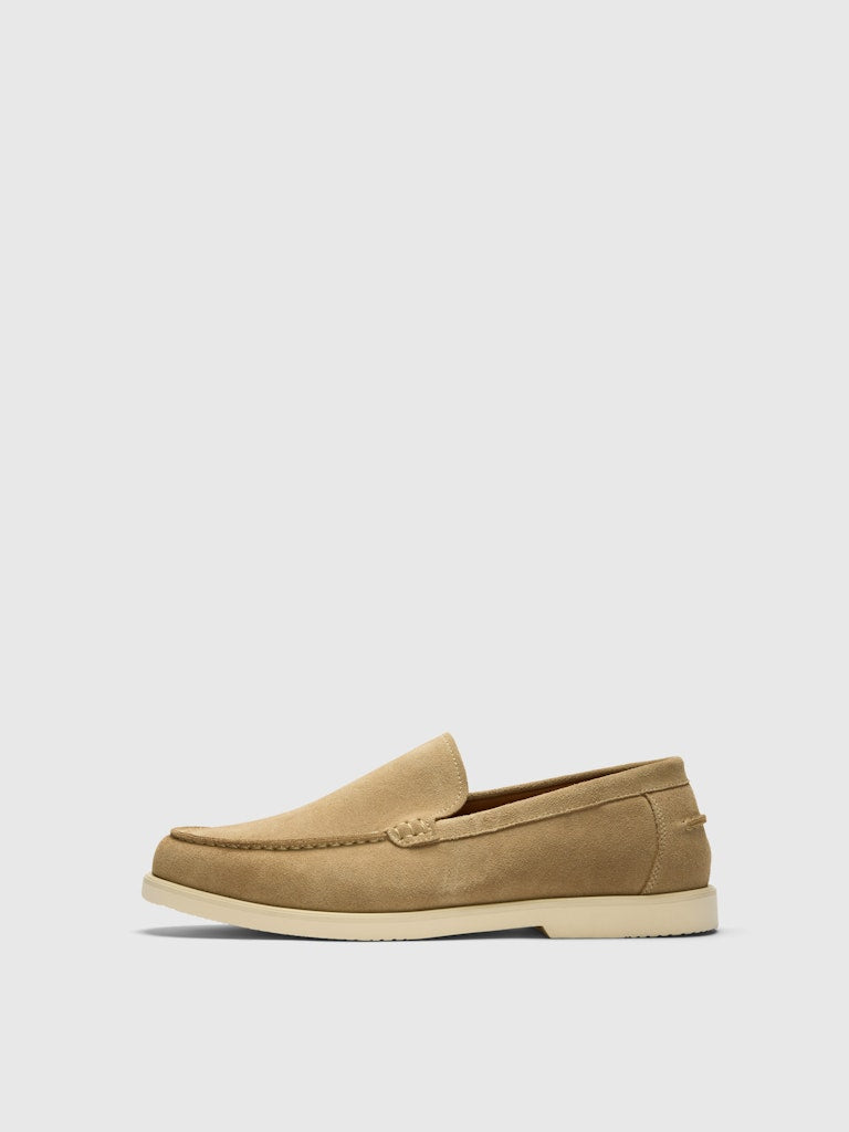 Selected miesten loaferit SLHOwen Suede Clean Loafer, Sand
