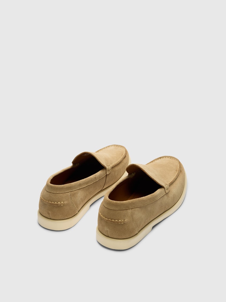 Selected miesten loaferit SLHOwen Suede Clean Loafer, Sand