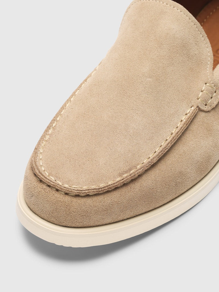 Selected miesten loaferit SLHOwen Suede Clean Loafer, Sand