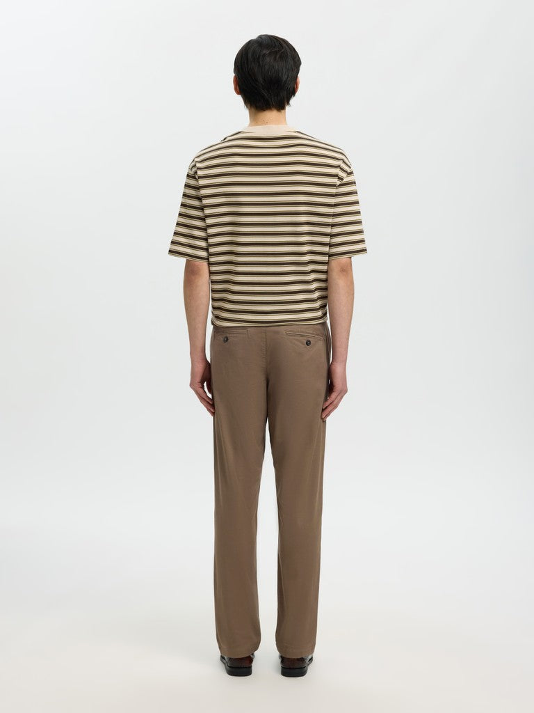 Selected miesten chinot New Miles Flex Chino, Chocolate Chip