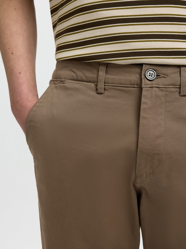 Selected miesten chinot New Miles Flex Chino, Chocolate Chip