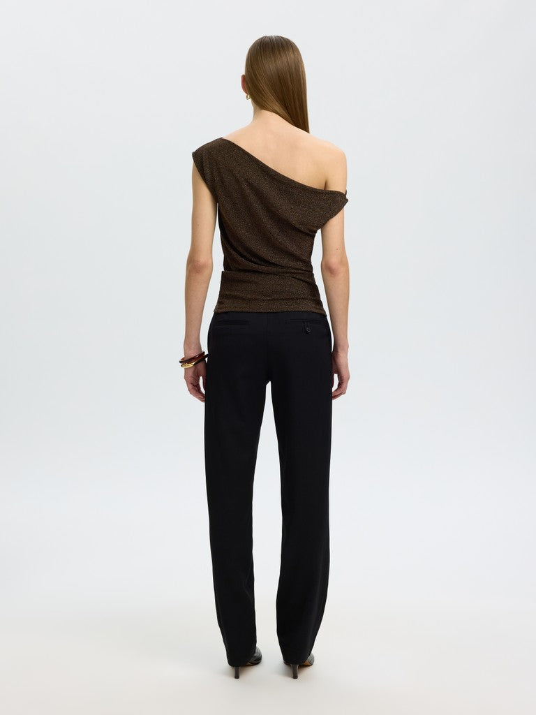 Selected Femme naisten toppi Nori Fitted Asymmetric Top, Delicioso