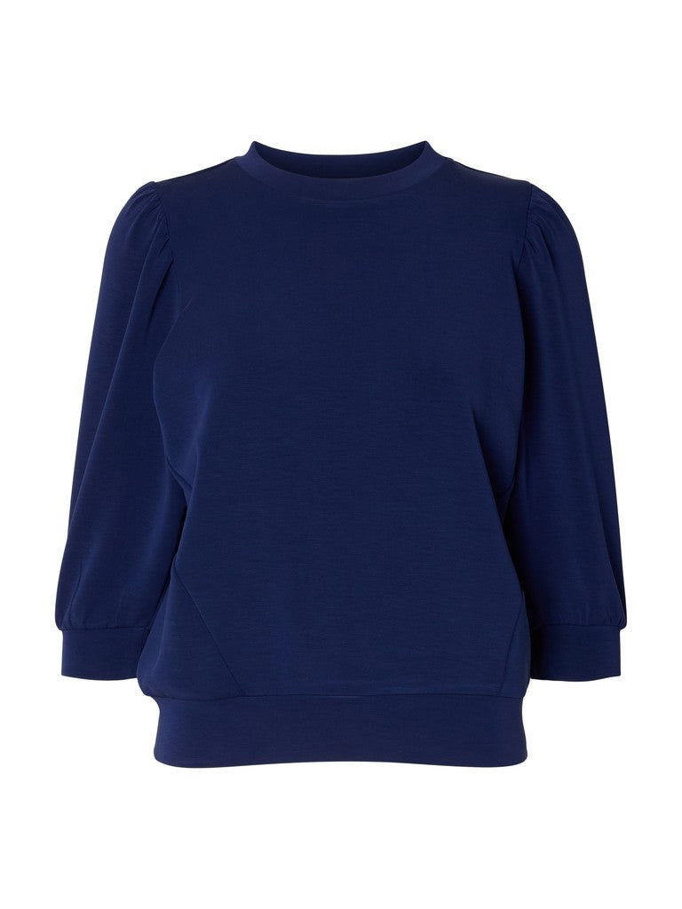 Selected Femme naisten collegepaita Tenny 3/4 Sweat Top, Ocean Cavern
