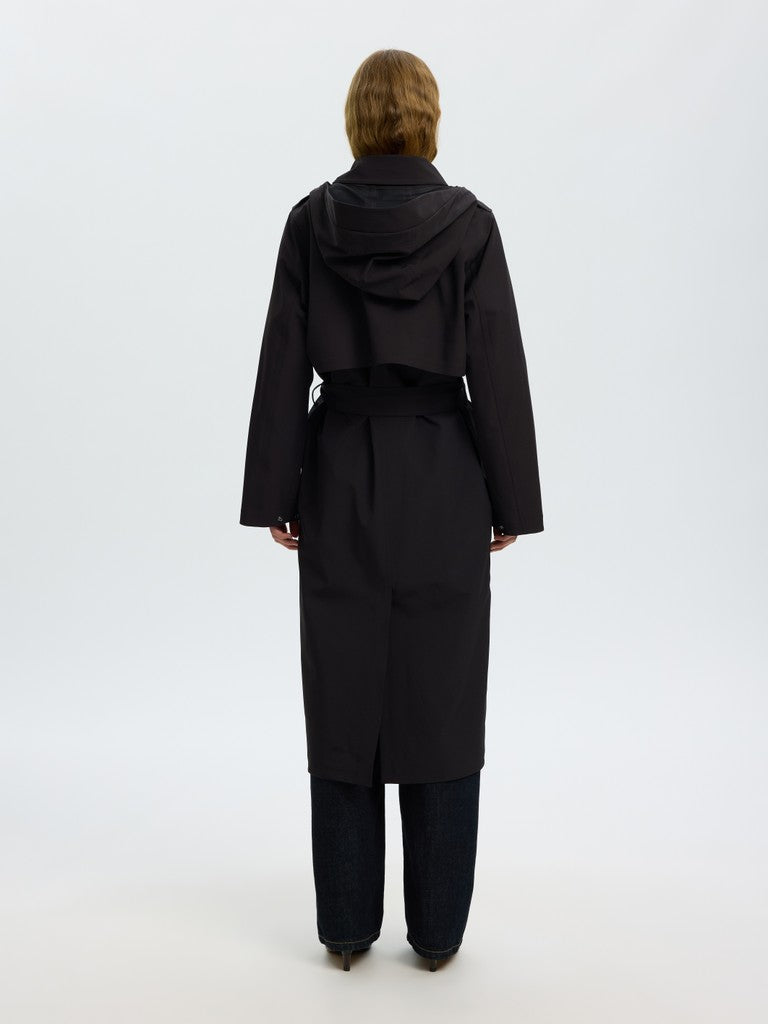 Selected Femme naisten trenssi Aline Tech, musta
